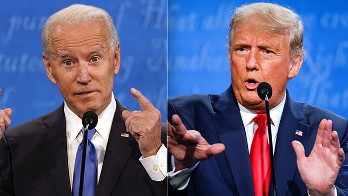 Poslední debata před konáním amerických prezidentských voleb mezi Donaldem Trumpem a Joem Bidenem (23.10.2020)