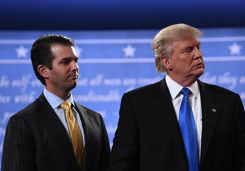 Syn amerického prezidenta Donald Trump junior se svým otcem