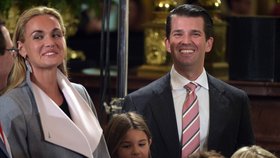 Syn amerického prezidenta Donad Trump junior s manželkou