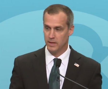 Corey Lewandowski vedl Trumpovu kampaň před volbami 2016 (na snímku r. 2017).