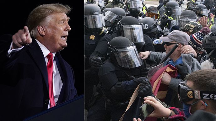 Násilí v Kapitolu už má pátou oběť, je jím policista. A Donaldu Trumpovi se vše bortí.