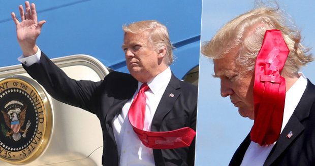 Tajemství prezidenta odhaleno: Donald Trump si neposednou kravatu slepuje izolepou!