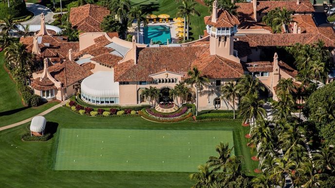 Trumpův klub v Mar-a-Lago v Palm Beach na Floridě