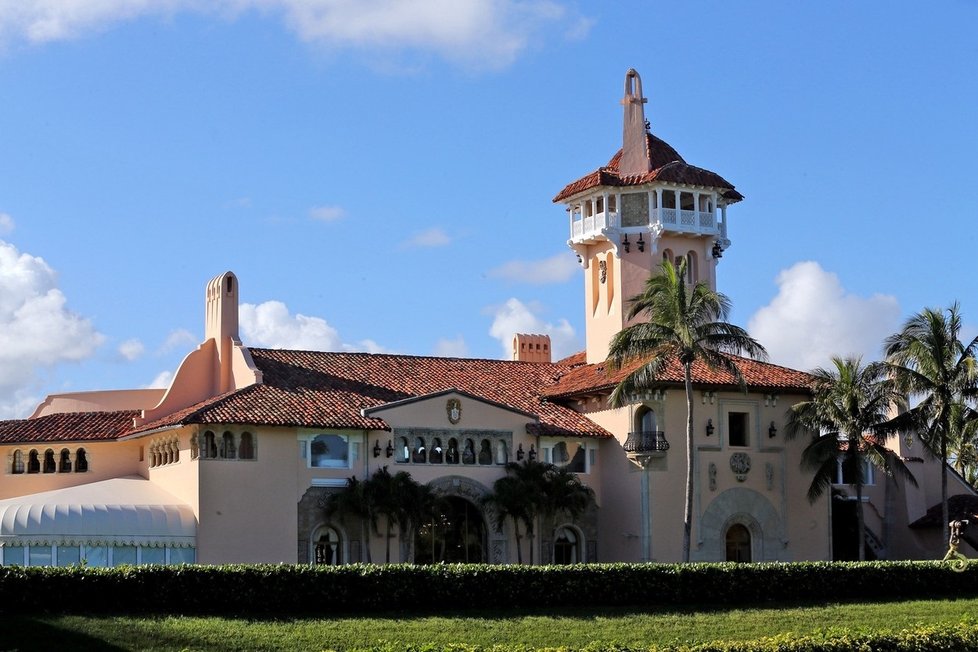 Trumpův klub v Mar-a-Lago v Palm Beach na Floridě.