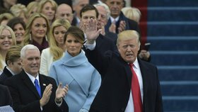 Donald Trump se ženou Melanií v den inaugurace.