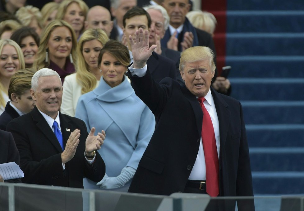 Donald Trump se ženou Melanií v den inaugurace.