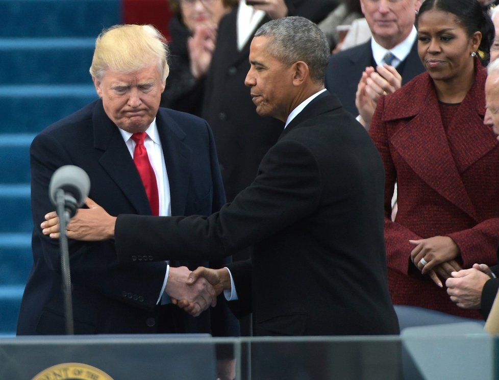 Inaugurační den Donalda Trumpa.