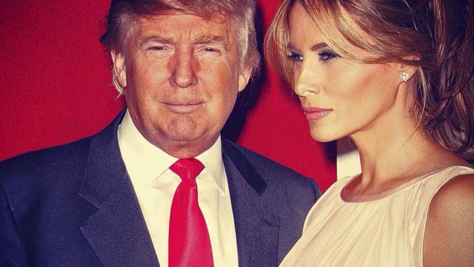 Donald Trump s manželkou Melanii.