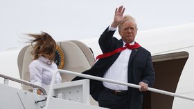 Prezident USA Donald Trump s manželkou Melanií