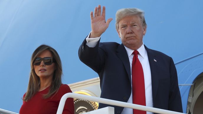 Prezident USA Donald Trump s manželkou Melanií