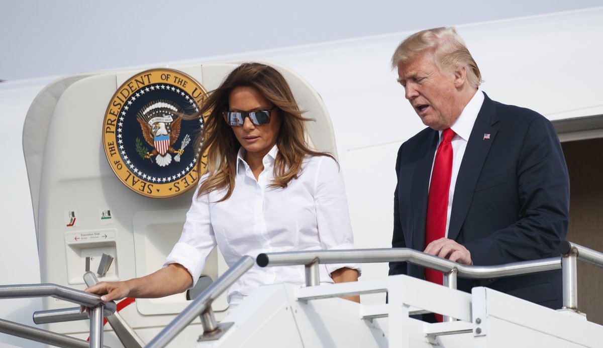 Prezident USA Donald Trump s manželkou Melanií