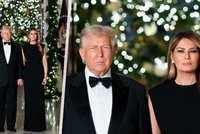 Zamračené vánoční přání Trumpových: Proč Donald a Melania vypadají jako sfingy?