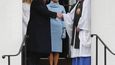 Donald Trump se svojí ženou Melanií na bohoslužbě v kostele Svatého Jana