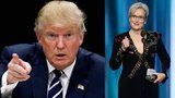 Streepová na Zlatých glóbech „sjela“ Trumpa. Ten jí obratem vrátil úder