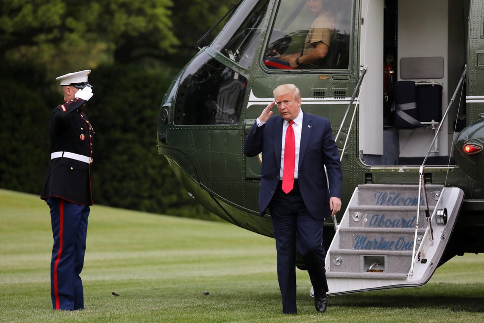 Americký prezident Donald Trump na návštěvě Michiganu (22.5.2020)