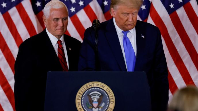 Americký prezident Donald Trump a viceprezident Mike Pence 