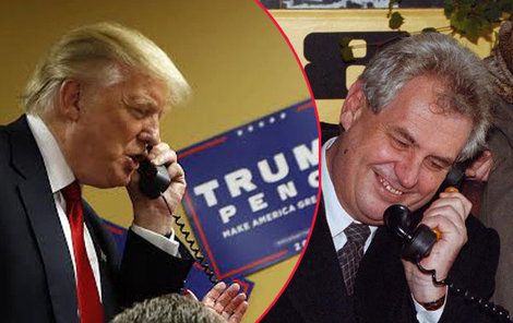 Donald Trump volá do Prahy. Miloš Zeman telefon zvedl.