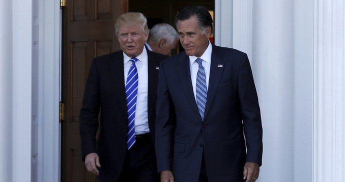 Donald Trump a Mitt Romney