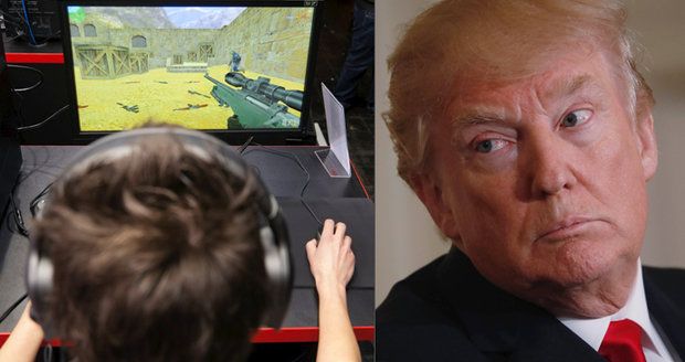 „Mohou vést děti k násilí.“ Trump kritizoval videohry při setkání s jejich tvůrci
