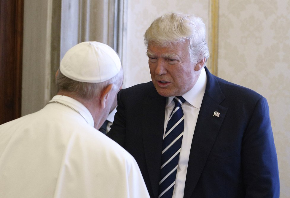 Donald Trump na návštěvě u papeže
