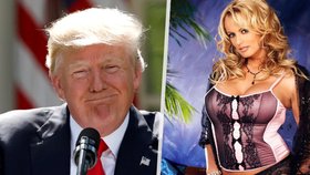 Donald Trump a pornoherečka Stormy Daniels