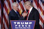 Americký prezident Donald Trump a jeho viceprezident Mike Pence