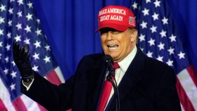 Donald Trump během prezidentské kampaně (18.2.2024)