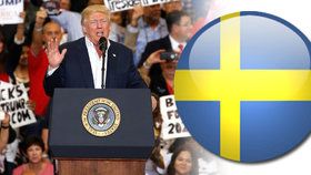 Trump hovořil o incidentu ve Švédsku, Švédové ale o ničem nevědí.