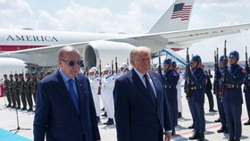 Summit NATO: Prezidenta USA Donalda Trumpa vítal turecký prezident Recep Tayyip Erdoğan (7.7.2026)