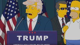 Homer se v epizodě z minulého roku s Trumpem setká.