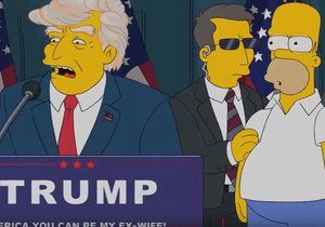 Homer se v epizodě z minulého roku s Trumpem setká.