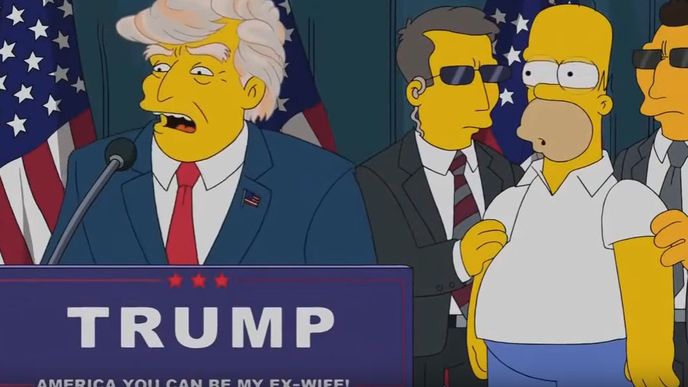 Donalda Trumpa prezidentem předpověděli před 16 lety Simpsonovi