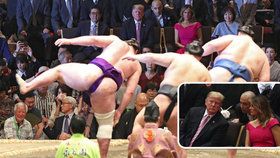 Prezidenta USA Donalda Trumpa pozvali i s manželkou v Japonsku na zápas v sumo