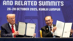 Podpis příměří mezi Kambodží a Thajskem za přítomnosti Donalda Trumpa (26.10.2025)