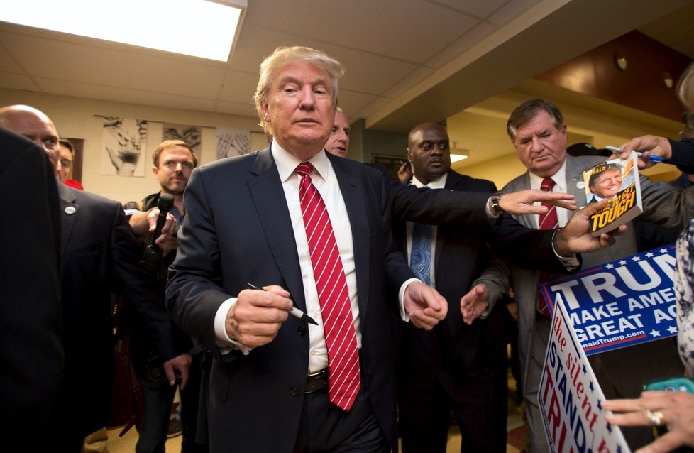 Donald Trump během vítězné kampaně