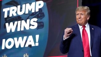 Donald Trump potvrdil vítězstvím v Iowě, že je jasným favoritem na republikánskou nominaci