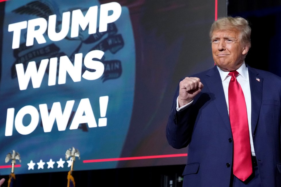 Donald Trump vyhrál republikánské primárky v Iowě