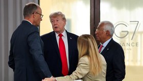 Donald Trump a italská premiérka Giorgia Meloniová na summitu G7 (červen 2026)
