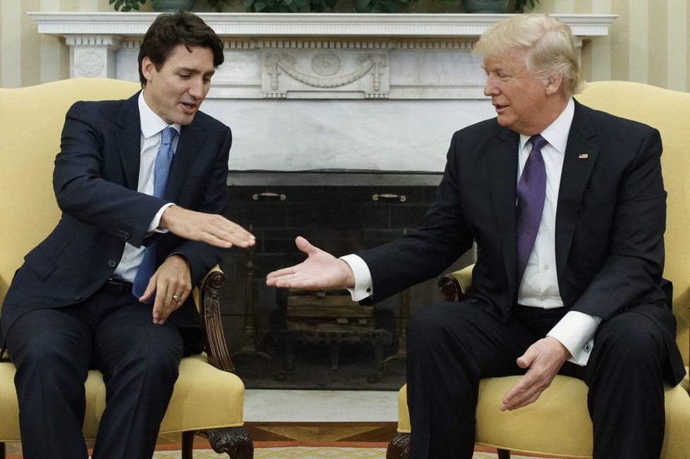 Donald Trump jednal s kanadským premiérem Justinem Trudeauem.