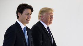 Donald Trump jednal s kanadským premiérem Justinem Trudeauem.