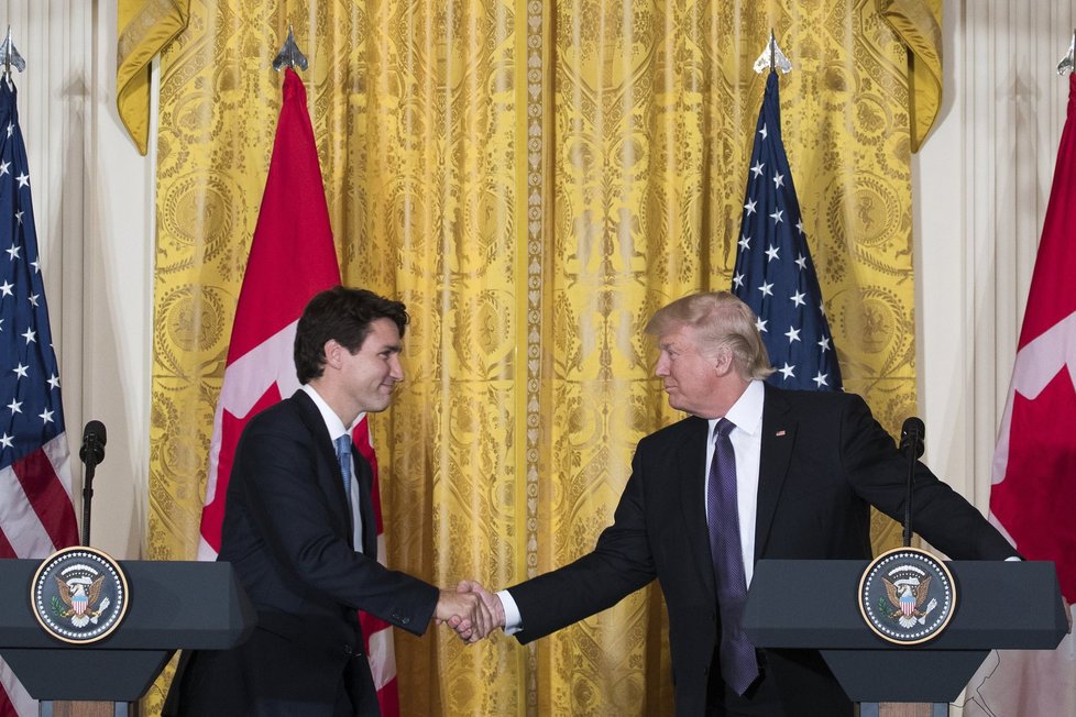 Donald Trump jednal s kanadským premiérem Justinem Trudeauem.