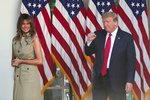 Prezident USA Donald Trump s manželkou Melanií