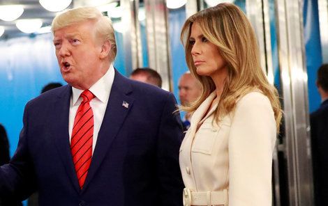 Prezident USA Donald Trump s manželkou Melanií