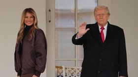 Americký prezident Donald Trump s první dámou Melanií (listopad 2025)
