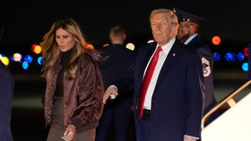 Americký prezident Donald Trump s první dámou Melanií (listopad 2025)