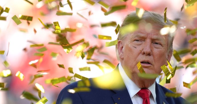 Donald Trump po finále fotbalového MS 2026 v USA mezi Španělskem a Argentinou (červenec 2026)