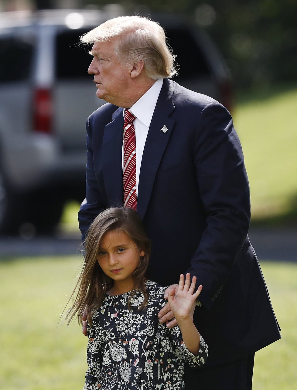 Donald Trump s vnučkou Arabellou Kushnerovou