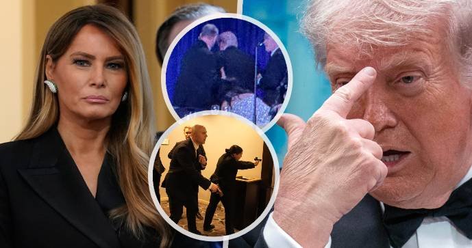 Střelba na galavečeru v USA: Donald Trump a první dáma Melania (duben 2026)