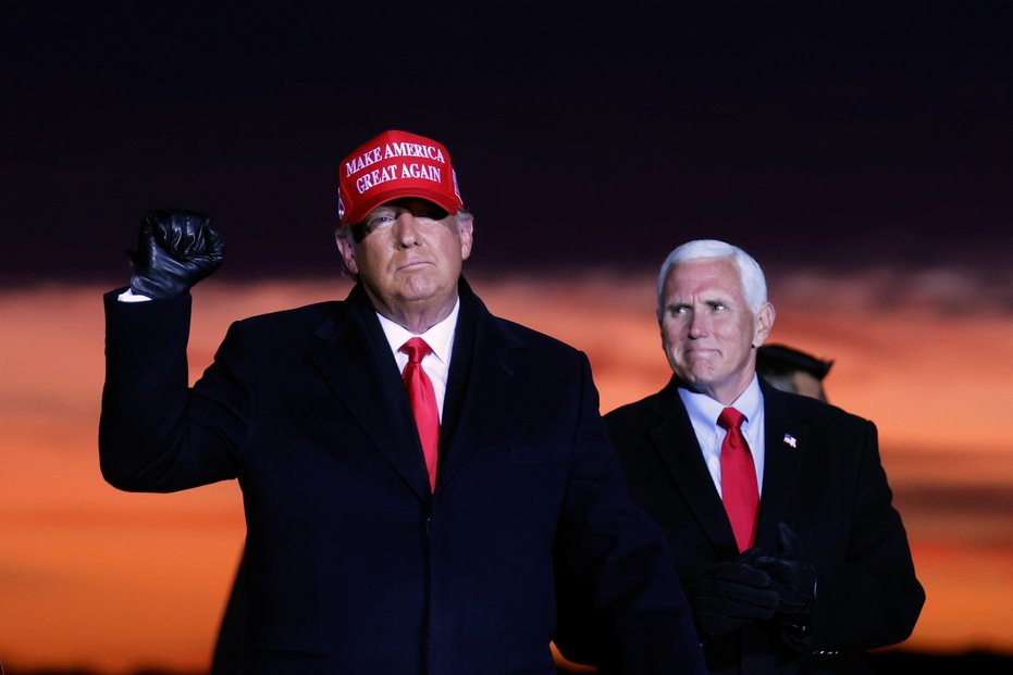 Donald Trump během kampaně ve státě Michigan