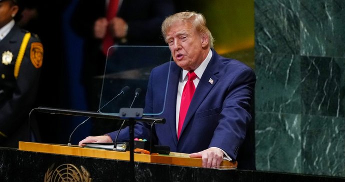 Donald Trump na 81. Valném shromáždění OSN (22. 9. 2026).